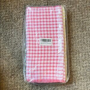 Gingham Kitchen Dishcloths 12 piece Set
